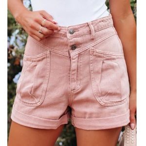 NWT Mauve denim shorts